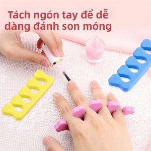100 Miếng Tách Ngón Chân Bằng Mút 50 Đôi Dụng Cụ Vẽ Móng Tay Dụng Cụ Tách Ngón Tay Bộ Dụng Cụ Làm Móng Để Đánh Bóng