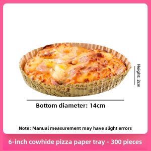 Baking Paper Tray for Pizza Bread Base 4 Inch 6 Inch Oven Baking Cups High Temperature Resistant Small Pizza Four Six