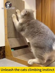 Cat Scratcher Board L Shape Scratch Board Corrugated Scratching Board Replaceable Pad Cat Bed LELE CAT SUPPLIES