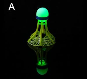 Upgrade 1/2/5 Pack LED Badminton Shuttlecocks -Lighting Glow In The Dark Badminton Practice Windproof Shuttlecocks