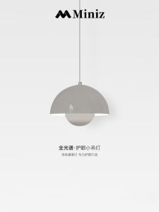 Cream Style Bedroom Bedside Full Spectrum Eye Protection Quiet Style Restaurant Bar Lamp Denmark Bud Lamp Long Line Small Droplight