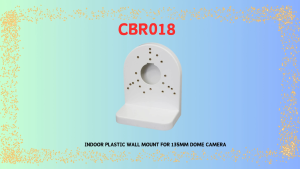 CCTV Indoor Camera Bracket Plastic Wall Mount for 140mm Turret Dome Eyeball Camera Middle Hole 48mm White CBR018