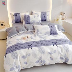 Pastel Style Thickened Flannel Bed Set