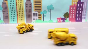 Construction Truck Engineering Lorry Crane Excavator Play Vehicle Model Collection Kids Boys Birthday Gift Toys (2133)