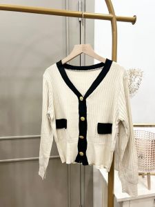 ●ECLAIRE● 043 Cardigan Kardigan Outer Knit Rajut Longsleeves Lengan Panjang Kasual Korea Basic Polos Classy Vola Import