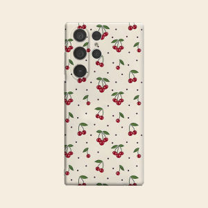 Cartoon Cherry Luxury Fashion Full Lens Protective Case for Samsung Galaxy S26 S25 S24 A56 A36 Plus Ultra