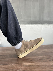 Casual Thick Bottom Board Shoes Mens Summer New Leather Low Help Sulfurized Shoes Trendy Shoes Breathable De Xin Shoes