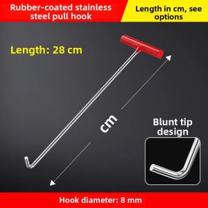 ANJIESHUN | Stainless Steel Long Handled Manhole Hook