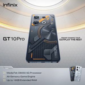 Infinix GT 20 Pro 5G (8+256GB) MTK D8200 Chipset 108MP Camera Unique mini-LED 120Hz AMOLED 144Hz Display 5000mAh 45W