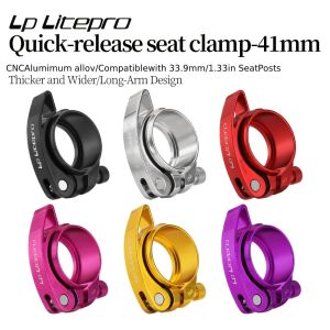 Seat post clamp folding bicycle seat post clamp aluminum alloy tube clamp. 41mm is suitable for 33.9mm seat post