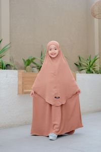 Gamis anak perempuan SOVIA SET untuk usia 1-12tn full set dengan cadar