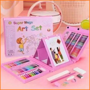 Coloring Set For Kids On Sale 208 PCS Super Mega Water Color Pen Crayons crayons for kids set sale Gifts Tools Kit Boys Girls Students Christmas Birthday Holiday Festival Neon Book Ink Craft Washable Pencils Oil Sticks Pastel