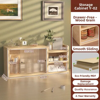 TULANGMAO | Dustproof Acrylic Storage Cabinet With Drawers