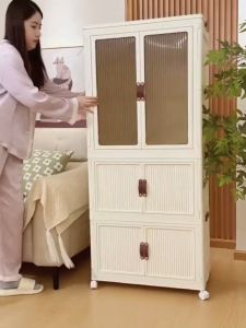 ตู้เสื้อผ้า ตู้เสื้อผ้าพับ ตู้เก็บของใช้ ตู้เสื้อผ้าเด็ก 68cm ตู้เก็บของ ความจุสูง ตู้เสื้อผ้ามีลิ้นชัก สไตล์โมเดิร์น พร้อมล้อเลื่อน ไม่มีกลิ่นปลอดสารพิษ ตู้เก็บของ ติดตั้งง่าย ประตูคู่