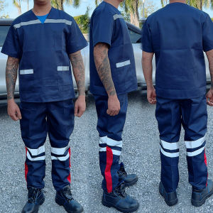 กางเกงขากระบอก กางเกงแฟชั่น ผู้ชาย กางเกงขายาวผู้ชาย แต่งแถบสะท้อนแสง