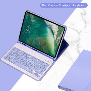 For iPad 12th A19 A16 11th 11 Inch Case with KeyboardDetachable Wireless Keyboard+Tablet Cover iPad 10th Generation 10.9 Funda