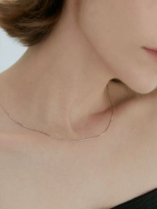 Wearring Korean Internet Celebrity Minimalist Fine Necklace Women S925 European and American Fashion Stack with Clavicle Chain Choker