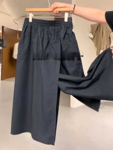 plus Size Womens A-Line Eighteen Pants Loose Workwear Casual High Waist Korean Style Summer New Arrival Slimming Effect