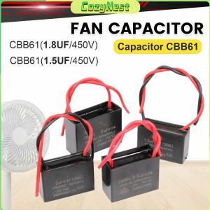 C.N. 1PC CBB61 1.5uF 1.8uF Electric Fan Capacitor 450V Fan Repair Parts