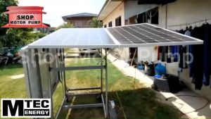 ปั๊มเหลือง ปั๊มน้ําบัสเลสโซล่าเซลล์ DC48V 850W ท่อส่งน้ํา 4 นิ้ว แบรนด์ MTEC รุ่น XWG850-100-50-5-48