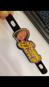 INGGIT YARN Custom Badge - KUPAL KABA BOSS? ARAY KO! Funny Motorcycle Plate Accessory