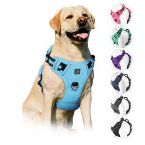 Dog/Pet Harnesses Adjustable Reflective Oxford Outdoor Vest Front/Back Leash Clips for Small Medium Large Extra Large Dogs