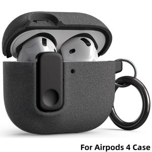 for AirPods 4 with Safety Lock Buckle Shockproof Case Cover Wireless Earbuds Full Protection for AirPods 4 Headphone Accessories