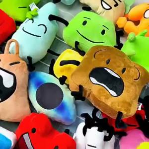 Hot Arrival Battle For Dream Island Plush Toy BFDI One Two Four X Stuffed Animal Soft Doll Clock Button Waffle Ball Fan Kid Gift