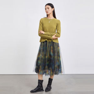 S·DEER | Bộ Đầm Knit In Hình Cổ Tròn
