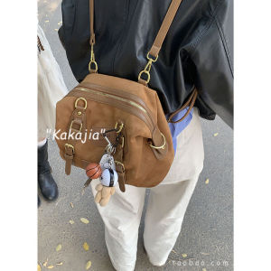 Fall and Winter Deerskin Velvet South Korea Briefcase Bag Female 2024 New Arrival Tide Vintage Backpack Large Capacity Shoulder Underarm Bag