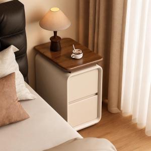 Ready-to-Use Slim Modern Bedroom Storage Nightstand