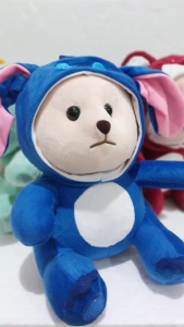 Boneka Bear Pakai Hoodie dengan Karakter Lotso/Stitch/Rabbit. Boneka Bear Lucu mainan Anak