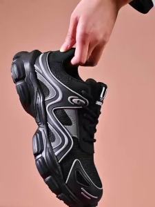 Womens safety shoes Anti-smash steel head anti-puncture Kevlar fashion office womens work shoes non-slip sole increase 3 cm