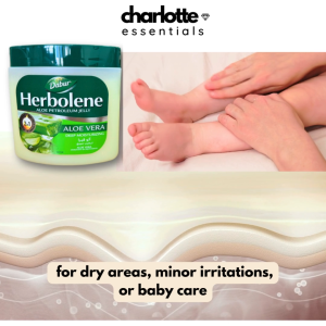 (Exp. 2028 December) Dabur Herbolene Aloe Petroleum Jelly  Aloe Vera Deep Moisturizing | Charlotte Essentials
