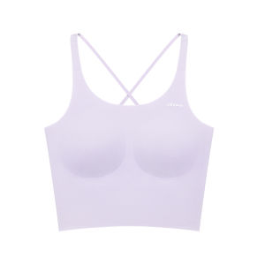 Likeuu Girls Mid-Length Yoga Dance Underwear Breathable Antibacterial Moisture-Wicking Nylon Sports Bra for Children And Teens