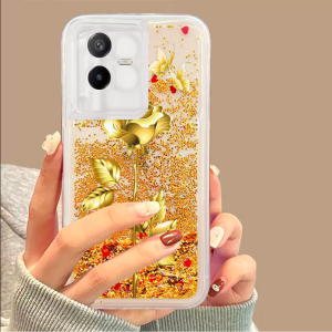 Gold Rose Quicksand for Vivo Quicksand Phone Case Iq0012/Y100/Iq00neo9/Y78/Y52