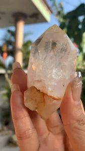 đá thạch anh Lemurian tinh thể vàng ngà tự nhiên lấp lánh tán sắc năng lượng Vũ Trụ 836