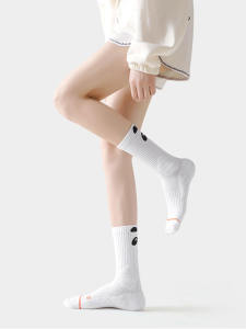 Towel Bottom Sports Trendy Socks Female Cartoon Anime Colorful Stockings Mesh Breathable Anti-Skid Shock Absorption Running Tube Socks