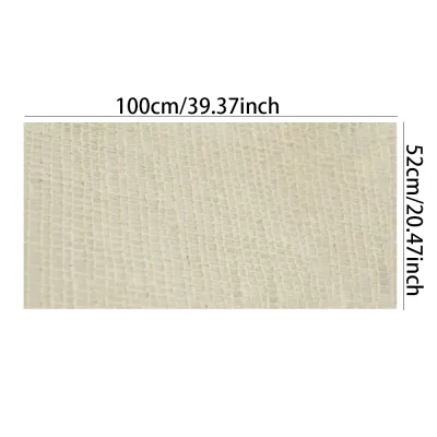 50x100CM Ramie Mesh Fabric Breathable Natural Linen Cloth for DIY Sewing Crafts