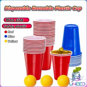 Need. 50pcs Red Cups 16Oz/2Oz Party Cups Beer Pong Cups American Red Cup Shot Glass Plastic Cups Party Festival Christmas