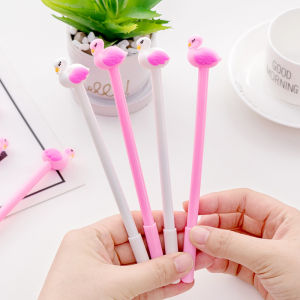 Bayar Di Tempat - Pena 3D Karakter Flaminggo Lucu / Alat Tulis Imut / Pulpen Angsa Gel Cair