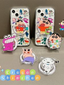 Cartoon Lipstick Design Magnetic Absorption Stand Female Version Full Cover Transparent Protective Case for   17