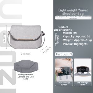 ULANZI| Lightweight Camera Shoulder Bag for Photography and Travel