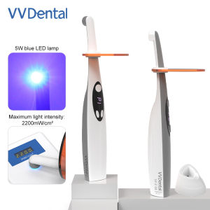VVDental LED Curing Light Wireless 3 Second Resin Cure Lamp 2 Modes 420-480nm 2200mw/cm² Photopolymerize Dentistry Equipment