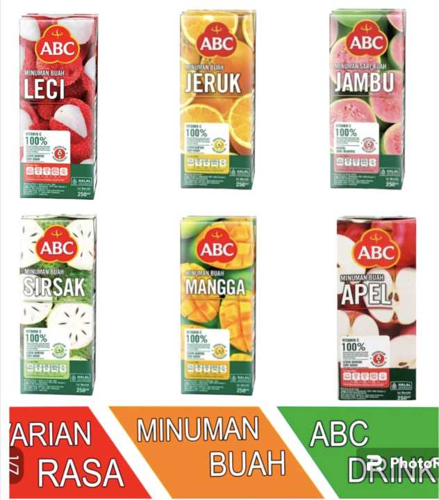 ABC JUS UKURAN 250ML ADA 6 PILIHAN RASA | Lazada Indonesia