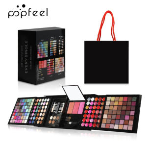 POPFEEL Makeup(eyeshadow blush lip gloss concealer) a mirror and tools—all-in-one. Perfect Women gift for loved ones.
