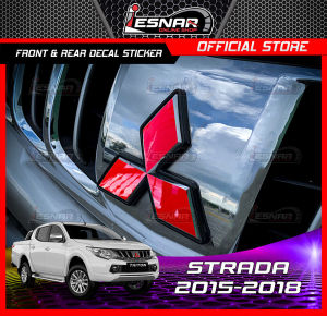 Mitsubishi Strada 2015-2018 Front and Rear Logo Decal Sticker