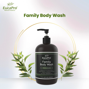 Eucapro Family Body Wash Eucalyptus & Lavender 500ml Bundle | Natural Body Care Set