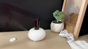 FLOWEROMA  Essential Oil Aroma Diffuser Rechargeable Microporous Automatic Wireless Induction Nebulizing for Doterra Essential Oil