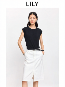 Lily | Áo Thun Cổ Tròn Tay Ngắn Phong Cách Dễ Dàng cho Phụ Nữ Chất liệu Pha